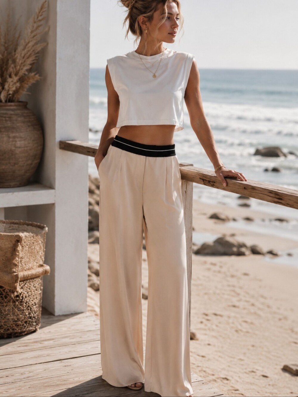 Nonchalant The Label Rebecca Trouser Wide Leg Pants